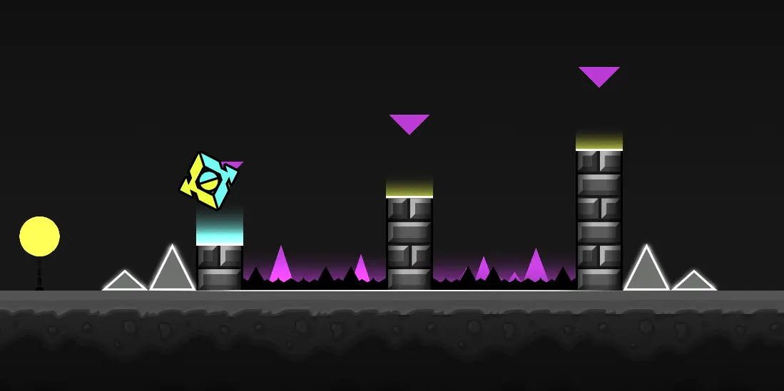 Gameplay screenshot from Geometry Dash Meltdown